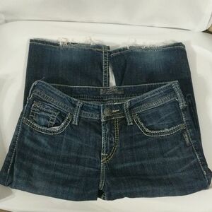 SILVER Jeans Natsuki High Rise Flare Dark Wash - size 28 - 32" Inseam